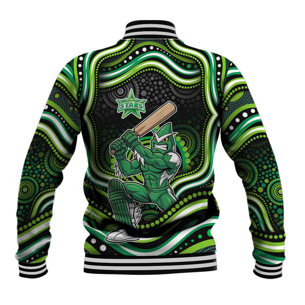 Melbourne Stars Cricket Baseball Jacket Australian Cricket Mascot - Modern Indigenous Style