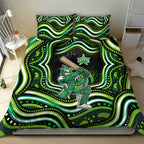 Melbourne Stars Cricket Bedding Set Australian Cricket Mascot - Modern Indigenous Style
