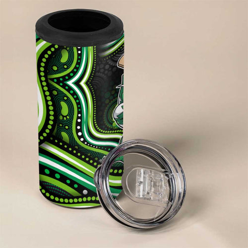 Melbourne Stars Cricket 4 in 1 Can Cooler Tumbler Australian Cricket Mascot - Modern Indigenous Style