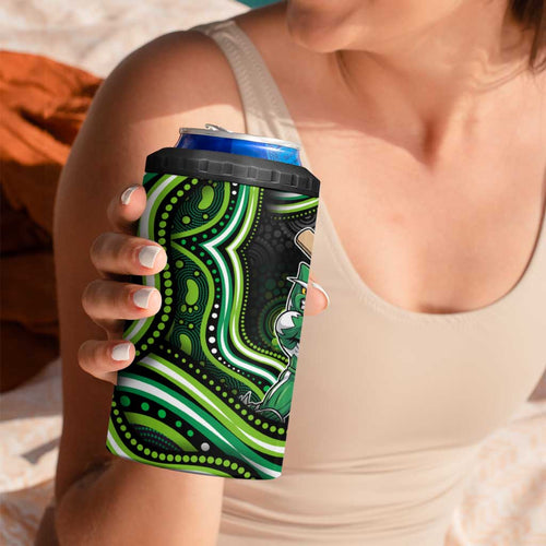 Melbourne Stars Cricket 4 in 1 Can Cooler Tumbler Australian Cricket Mascot - Modern Indigenous Style