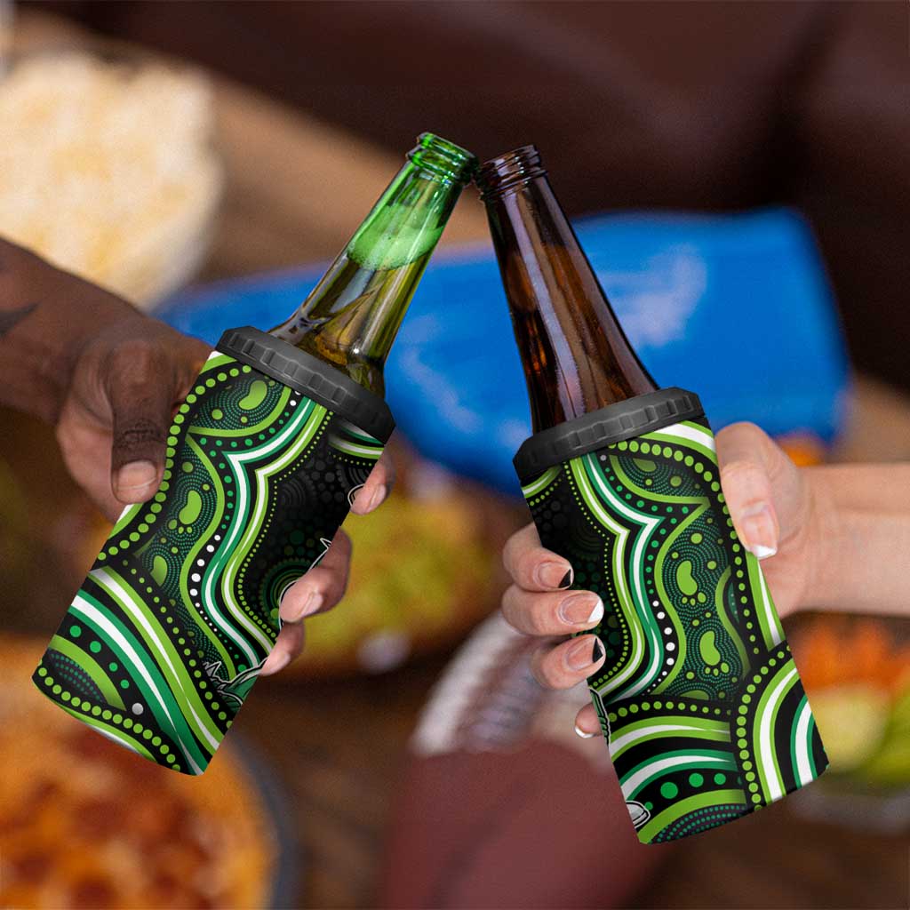 Melbourne Stars Cricket 4 in 1 Can Cooler Tumbler Australian Cricket Mascot - Modern Indigenous Style