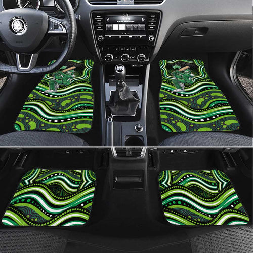Melbourne Stars Cricket Car Mats Australian Cricket Mascot - Modern Indigenous Style