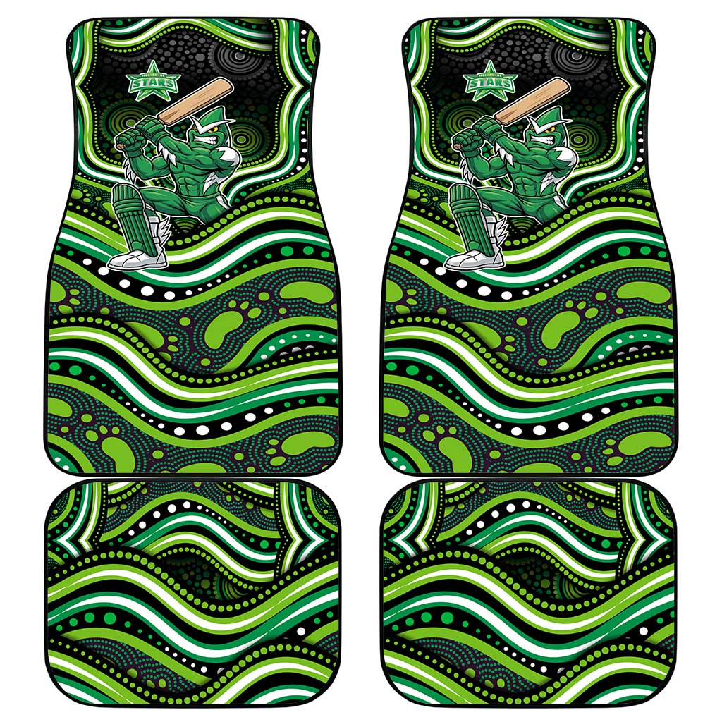 Melbourne Stars Cricket Car Mats Australian Cricket Mascot - Modern Indigenous Style