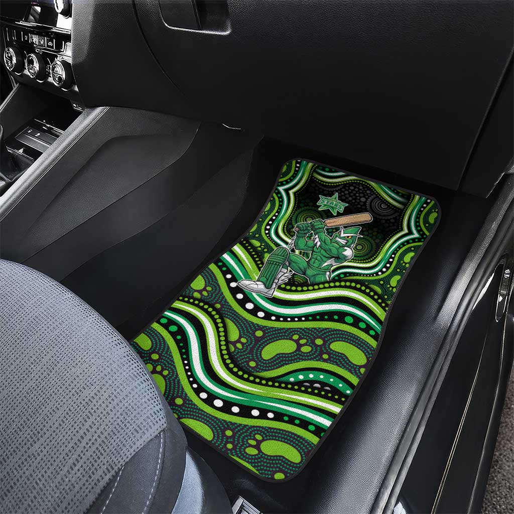 Melbourne Stars Cricket Car Mats Australian Cricket Mascot - Modern Indigenous Style
