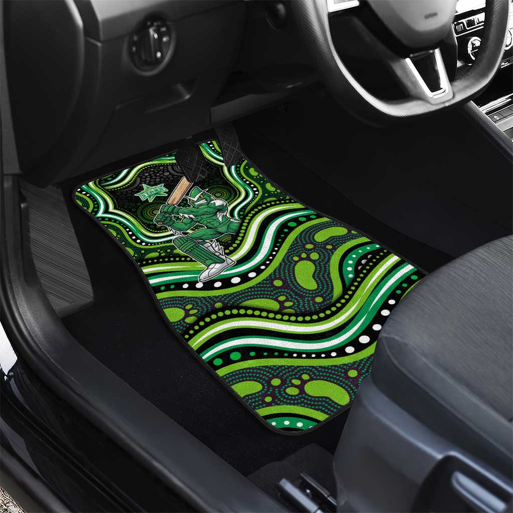 Melbourne Stars Cricket Car Mats Australian Cricket Mascot - Modern Indigenous Style