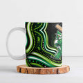 Melbourne Stars Cricket Ceramic Mug Australian Cricket Mascot - Modern Indigenous Style