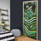 Melbourne Stars Cricket Door Cover Australian Cricket Mascot - Modern Indigenous Style