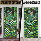 Melbourne Stars Cricket Door Cover Australian Cricket Mascot - Modern Indigenous Style