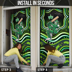Melbourne Stars Cricket Door Cover Australian Cricket Mascot - Modern Indigenous Style