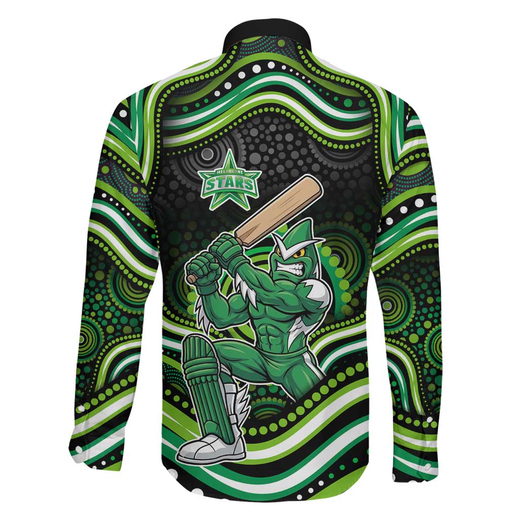 Melbourne Stars Cricket Family Matching Short Sleeve Bodycon Dress and Hawaiian Shirt Australian Cricket Mascot - Modern Indigenous Style