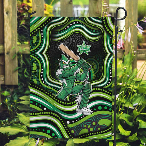 Melbourne Stars Cricket Garden Flag Australian Cricket Mascot - Modern Indigenous Style