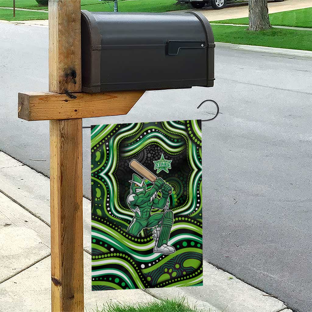 Melbourne Stars Cricket Garden Flag Australian Cricket Mascot - Modern Indigenous Style