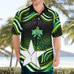 Melbourne Stars Cricket Hawaiian Shirt Australian Cricket Mascot - Modern Indigenous Style
