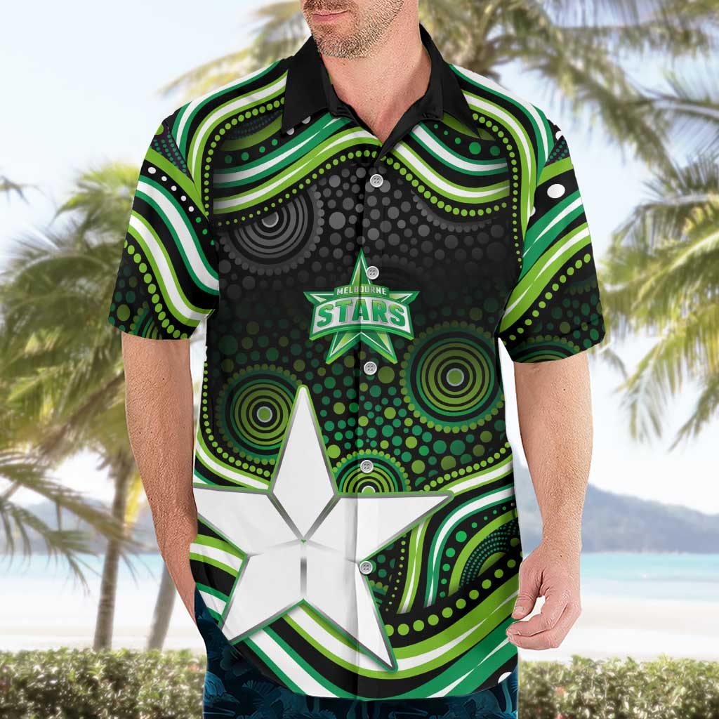 Melbourne Stars Cricket Hawaiian Shirt Australian Cricket Mascot - Modern Indigenous Style