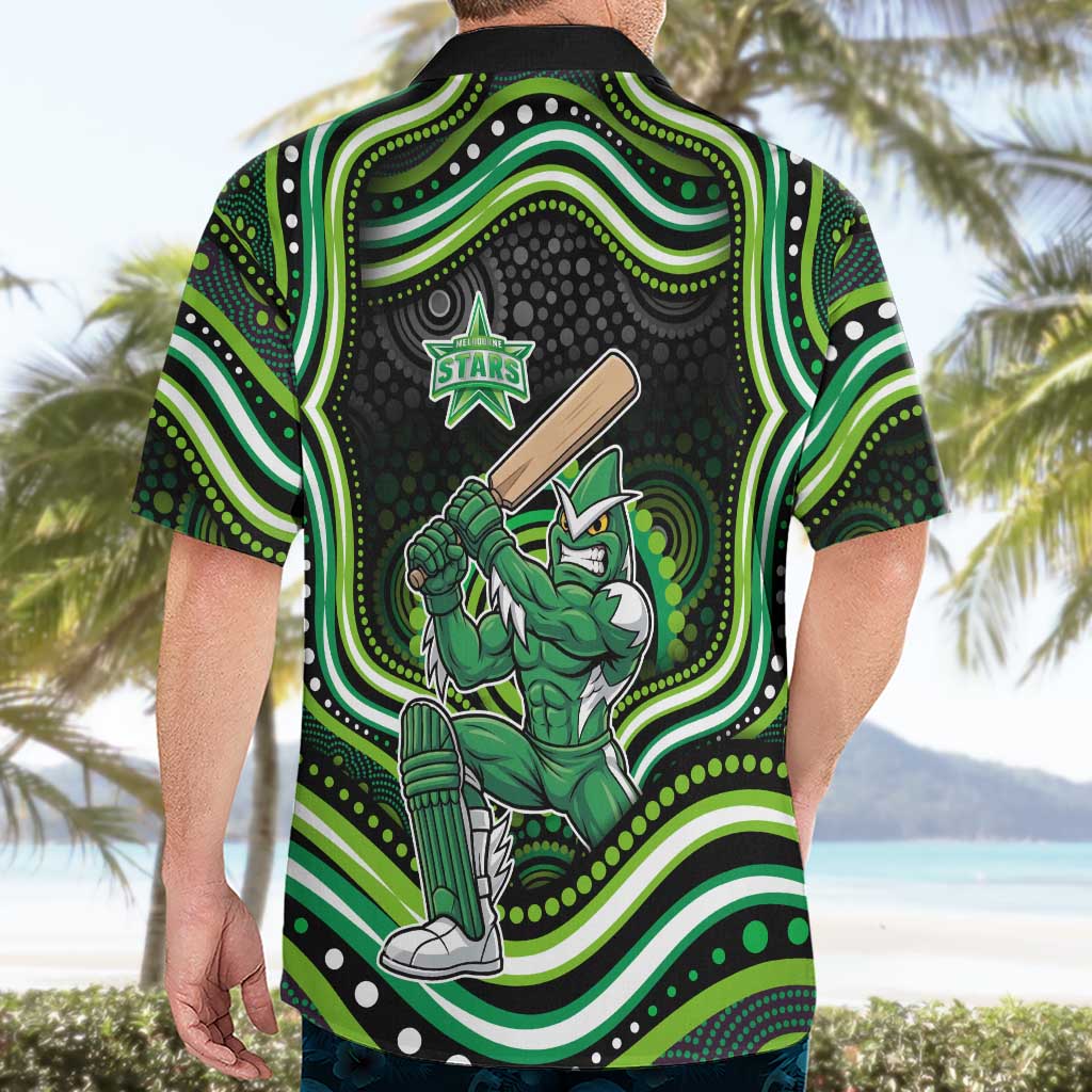 Melbourne Stars Cricket Hawaiian Shirt Australian Cricket Mascot - Modern Indigenous Style