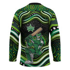 Melbourne Stars Cricket Hockey Jersey Australian Cricket Mascot - Modern Indigenous Style