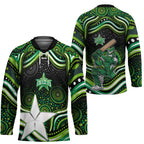 Melbourne Stars Cricket Hockey Jersey Australian Cricket Mascot - Modern Indigenous Style