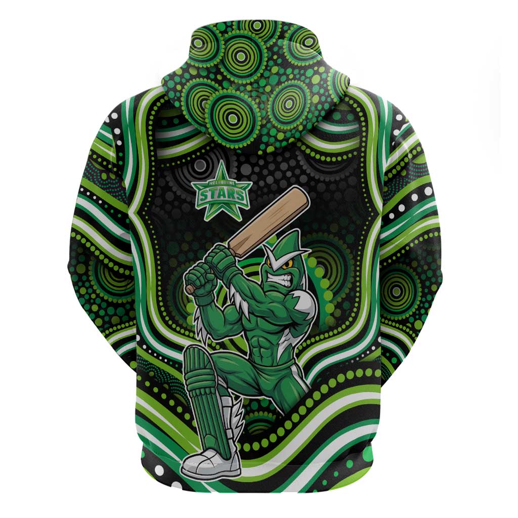 Melbourne Stars Cricket Hoodie Australian Cricket Mascot - Modern Indigenous Style