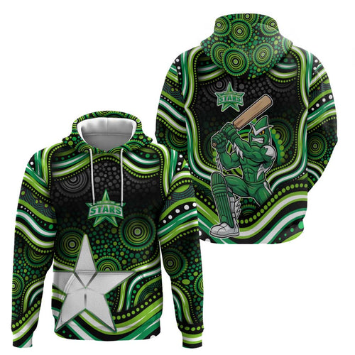 Melbourne Stars Cricket Hoodie Australian Cricket Mascot - Modern Indigenous Style