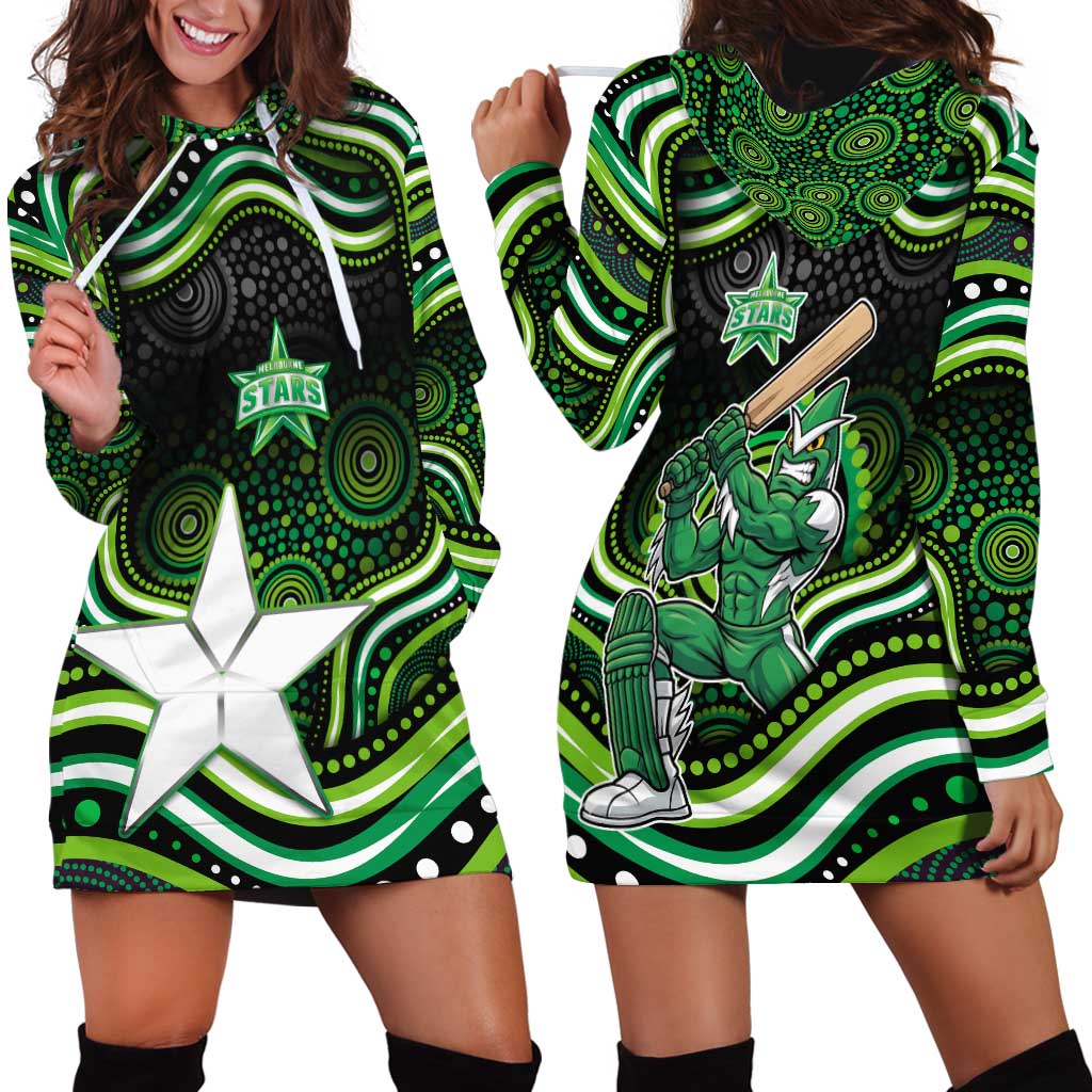 Melbourne Stars Cricket Hoodie Dress Australian Cricket Mascot - Modern Indigenous Style