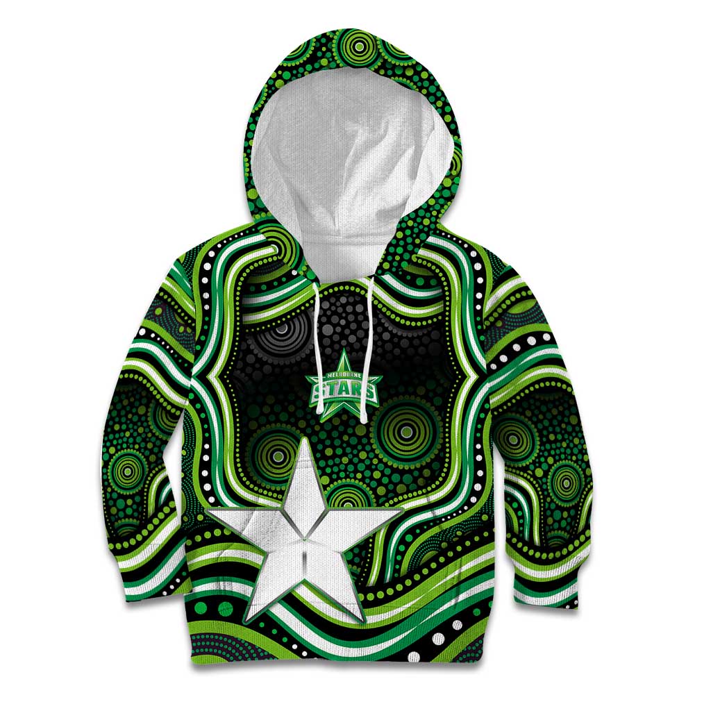 Melbourne Stars Cricket Kid Hoodie Australian Cricket Mascot - Modern Indigenous Style