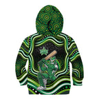 Melbourne Stars Cricket Kid Hoodie Australian Cricket Mascot - Modern Indigenous Style