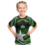 Melbourne Stars Cricket Kid T Shirt Australian Cricket Mascot - Modern Indigenous Style