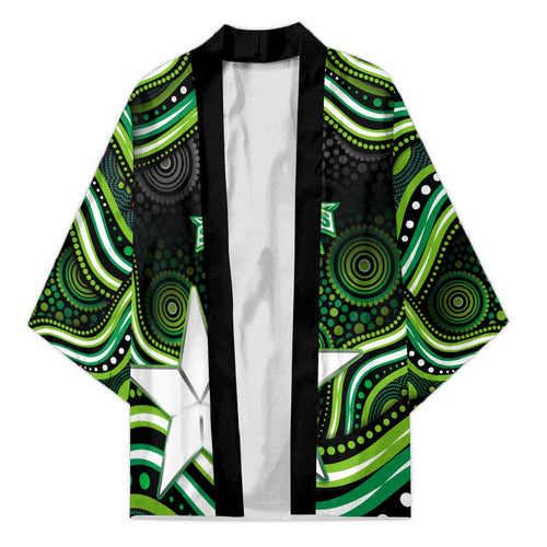 Melbourne Stars Cricket Kimono Australian Cricket Mascot - Modern Indigenous Style
