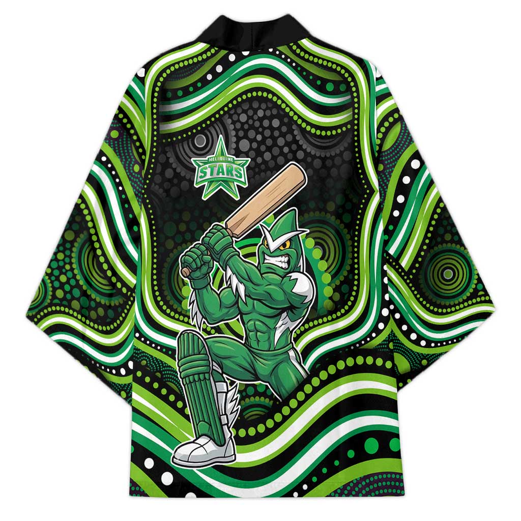 Melbourne Stars Cricket Kimono Australian Cricket Mascot - Modern Indigenous Style