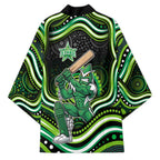 Melbourne Stars Cricket Kimono Australian Cricket Mascot - Modern Indigenous Style