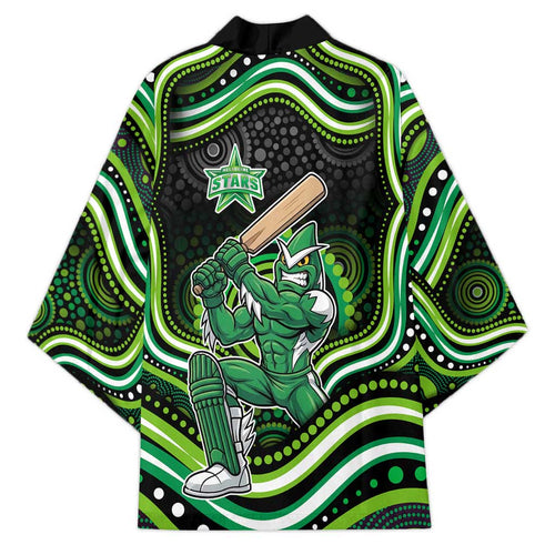 Melbourne Stars Cricket Kimono Australian Cricket Mascot - Modern Indigenous Style