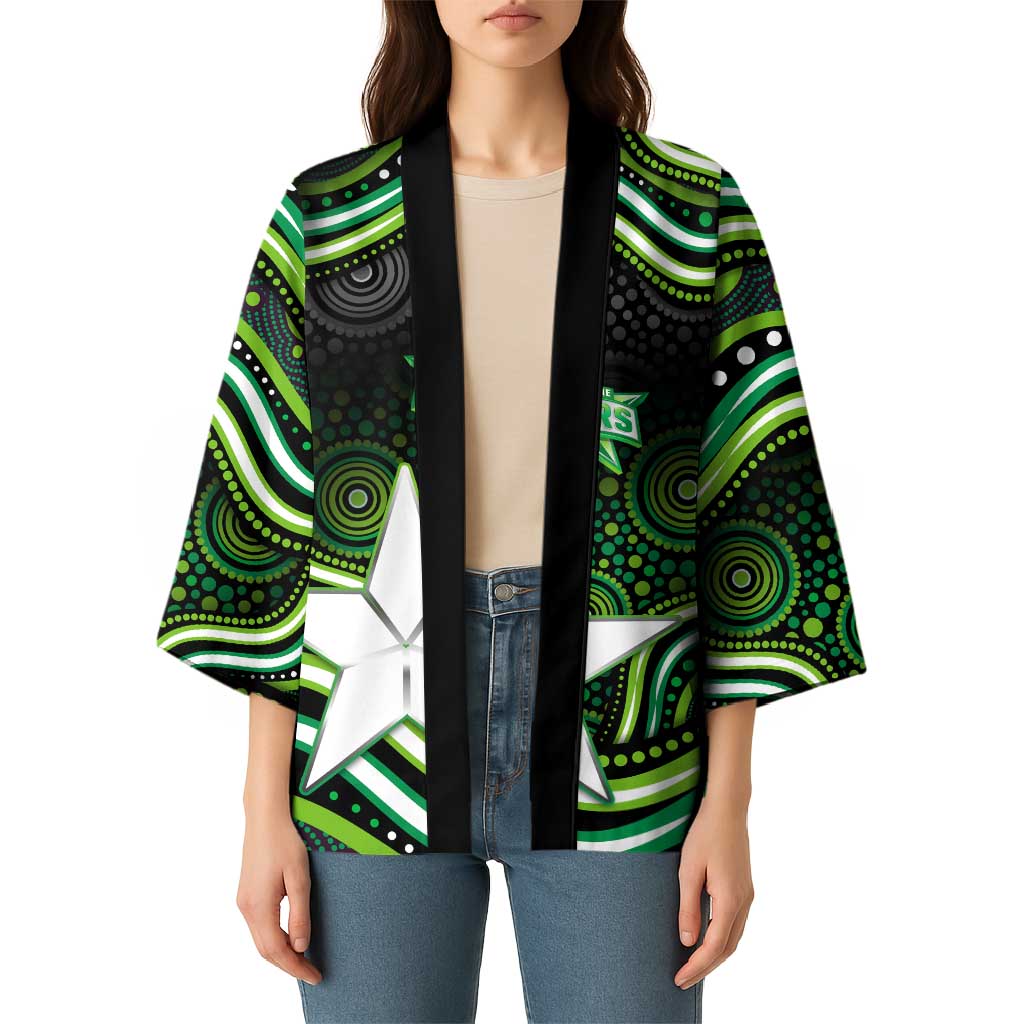 Melbourne Stars Cricket Kimono Australian Cricket Mascot - Modern Indigenous Style