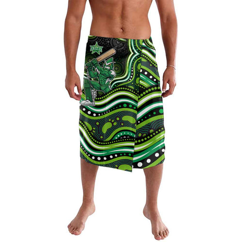 Melbourne Stars Cricket Lavalava Australian Cricket Mascot - Modern Indigenous Style