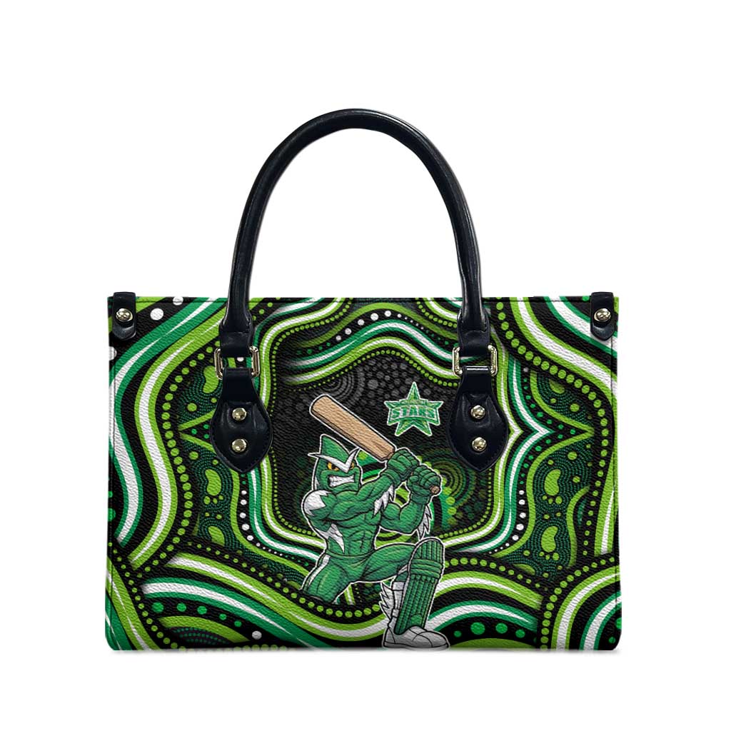 Melbourne Stars Cricket Leather Bag Australian Cricket Mascot - Modern Indigenous Style