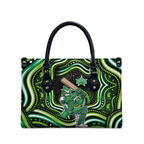 Melbourne Stars Cricket Leather Bag Australian Cricket Mascot - Modern Indigenous Style