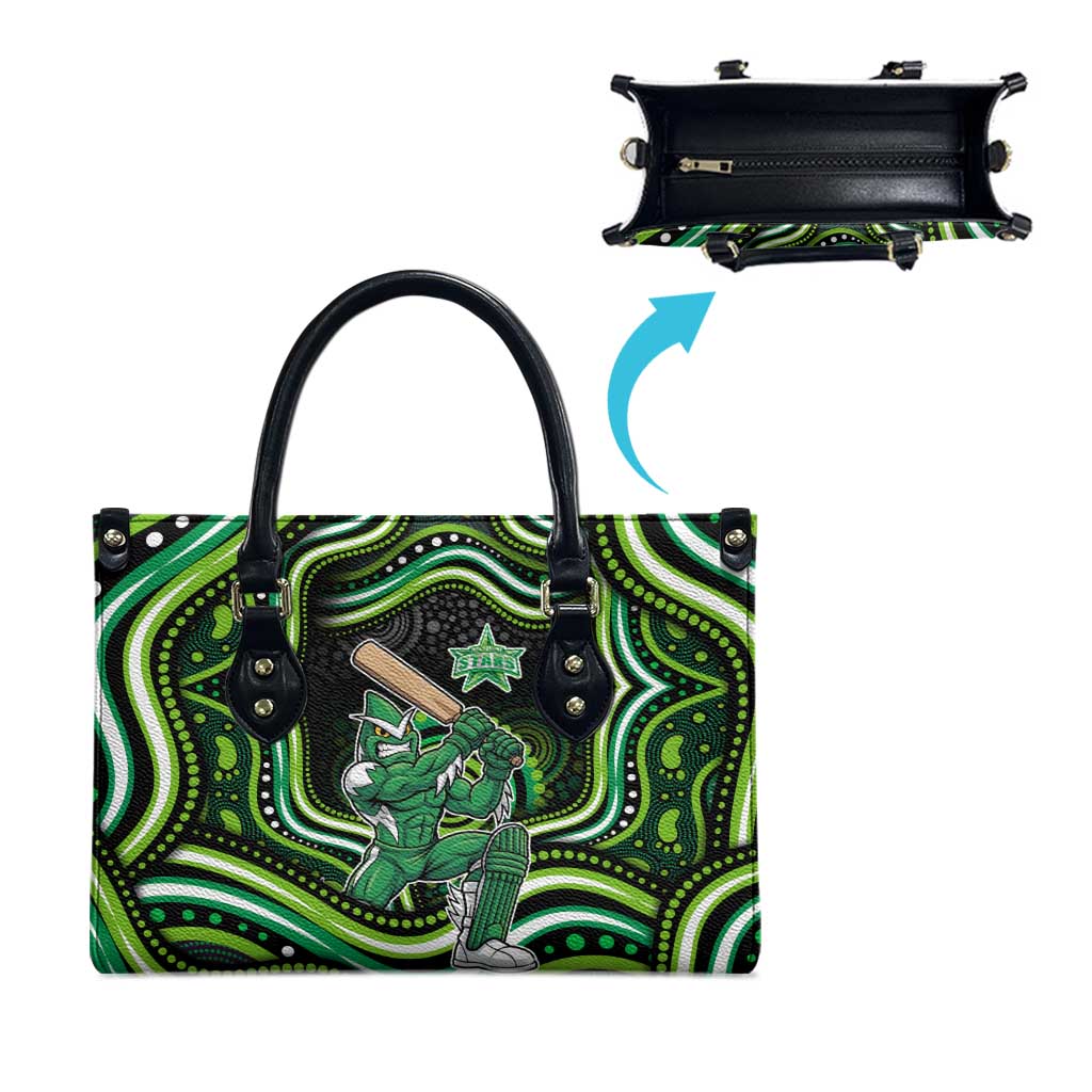 Melbourne Stars Cricket Leather Bag Australian Cricket Mascot - Modern Indigenous Style