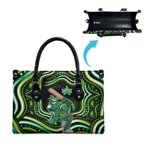 Melbourne Stars Cricket Leather Bag Australian Cricket Mascot - Modern Indigenous Style