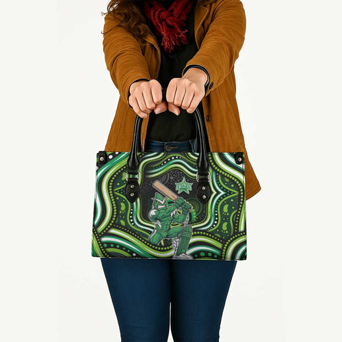 Melbourne Stars Cricket Leather Bag Australian Cricket Mascot - Modern Indigenous Style