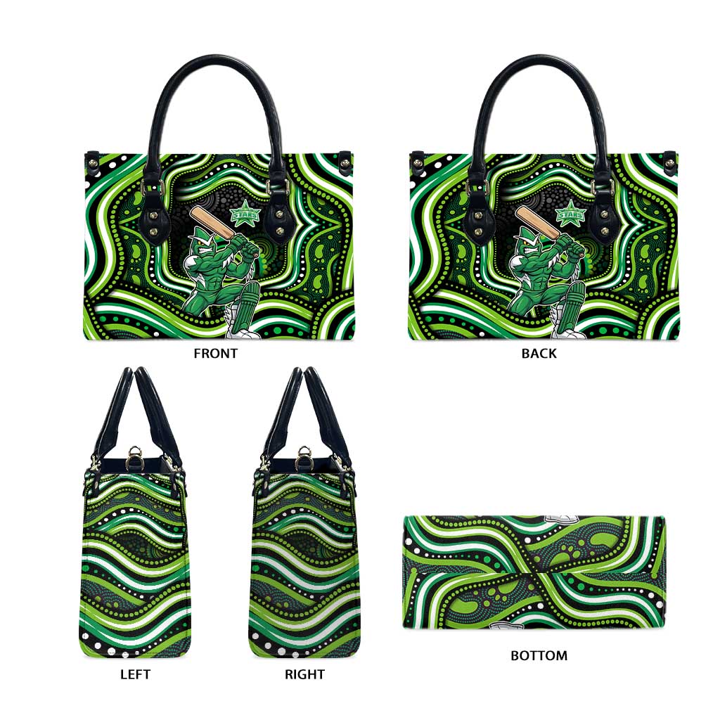 Melbourne Stars Cricket Leather Bag Australian Cricket Mascot - Modern Indigenous Style