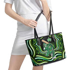 Melbourne Stars Cricket Leather Tote Bag Australian Cricket Mascot - Modern Indigenous Style