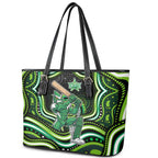 Melbourne Stars Cricket Leather Tote Bag Australian Cricket Mascot - Modern Indigenous Style