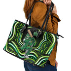 Melbourne Stars Cricket Leather Tote Bag Australian Cricket Mascot - Modern Indigenous Style