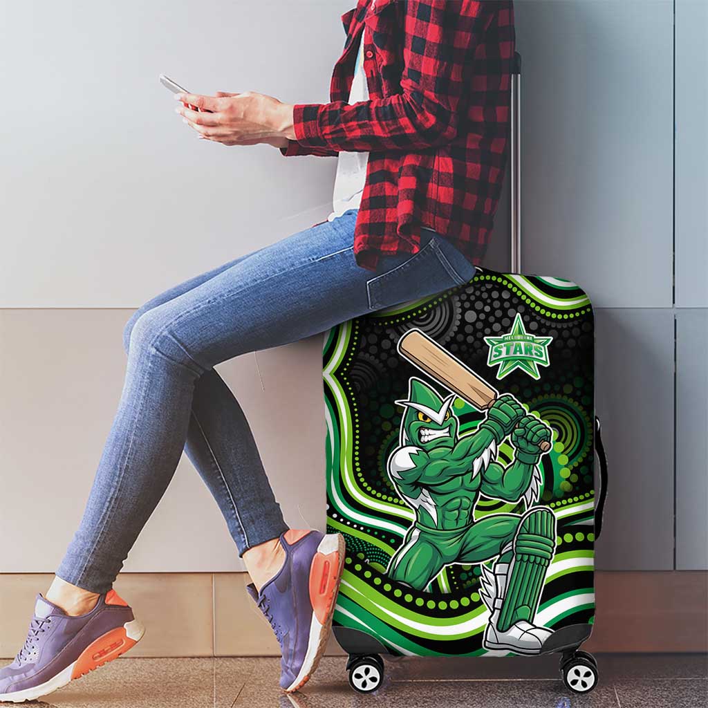 Melbourne Stars Cricket Luggage Cover Australian Cricket Mascot - Modern Indigenous Style