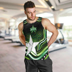Melbourne Stars Cricket Men Tank Top Australian Cricket Mascot - Modern Indigenous Style
