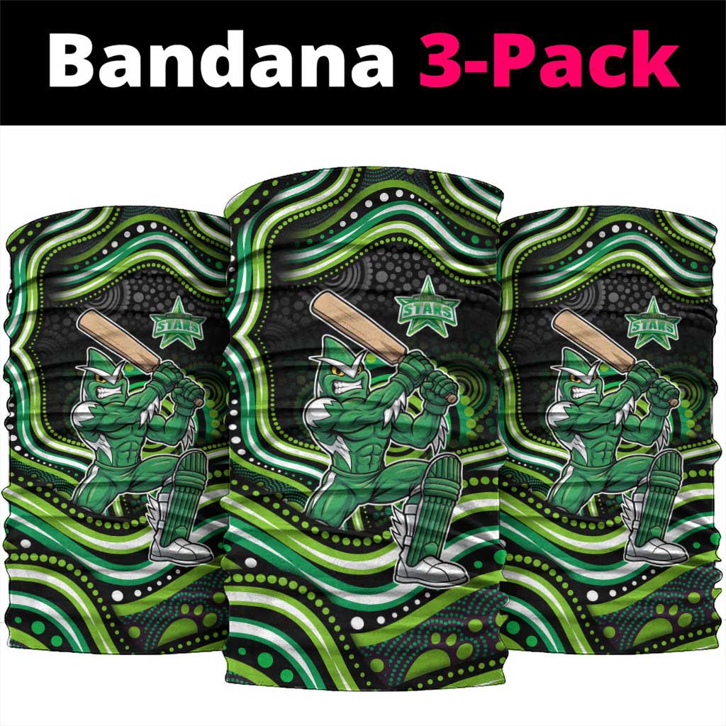 Melbourne Stars Cricket Neck Gaiter Australian Cricket Mascot - Modern Indigenous Style