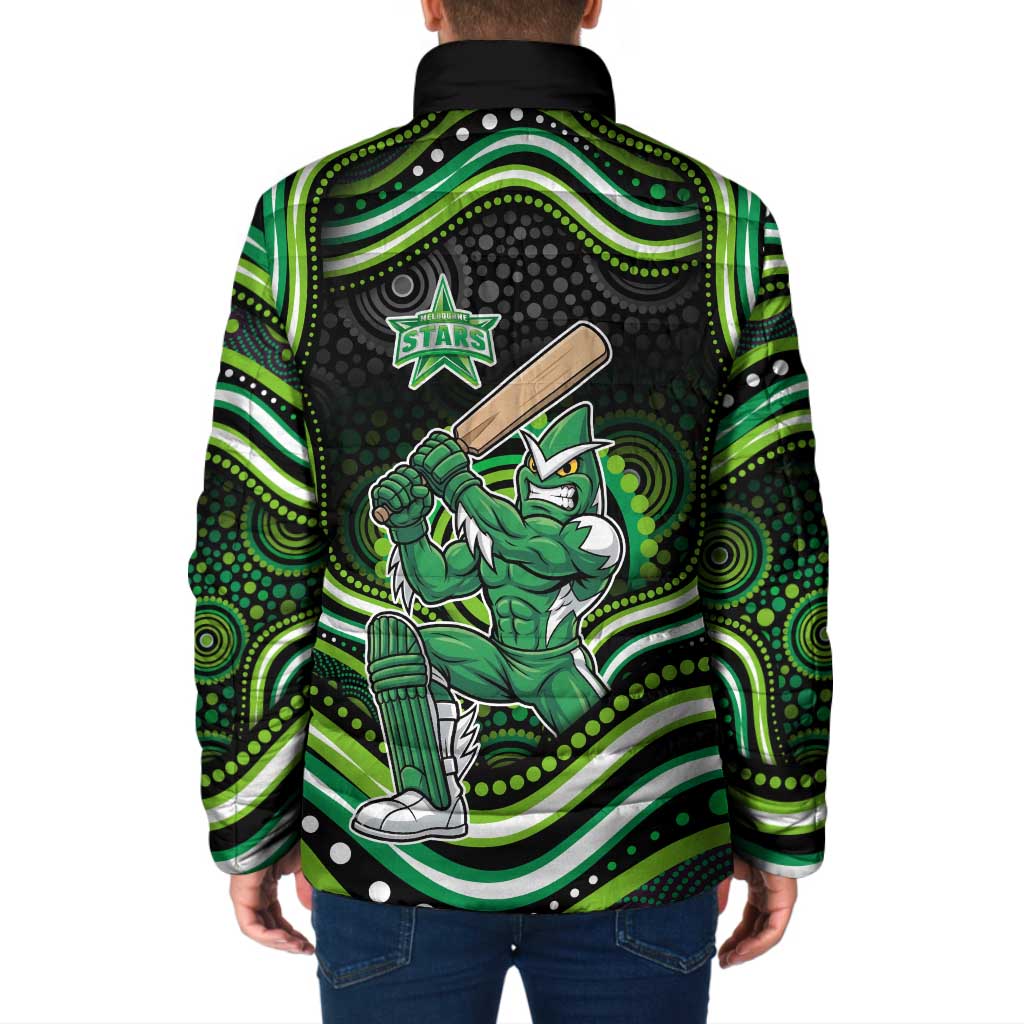 Melbourne Stars Cricket Padded Jacket Australian Cricket Mascot - Modern Indigenous Style