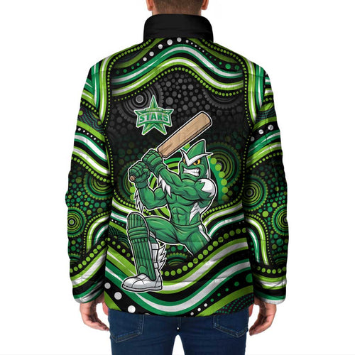 Melbourne Stars Cricket Padded Jacket Australian Cricket Mascot - Modern Indigenous Style