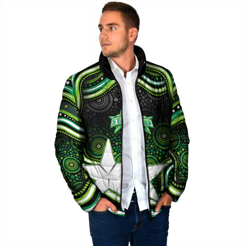 Melbourne Stars Cricket Padded Jacket Australian Cricket Mascot - Modern Indigenous Style