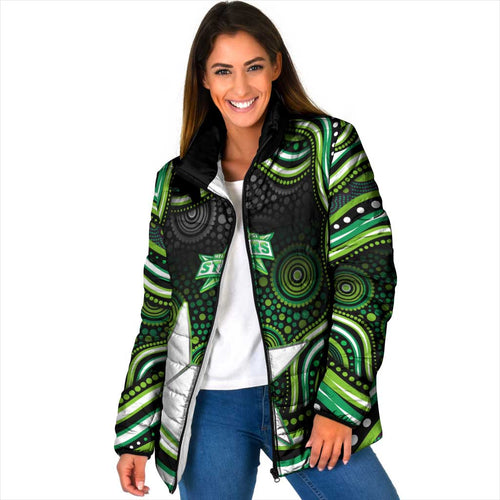 Melbourne Stars Cricket Padded Jacket Australian Cricket Mascot - Modern Indigenous Style