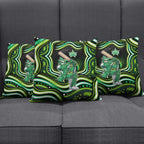 Melbourne Stars Cricket Pillow Cover Australian Cricket Mascot - Modern Indigenous Style